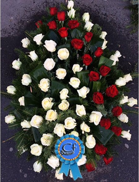 Coroana funerara din Trandafiri